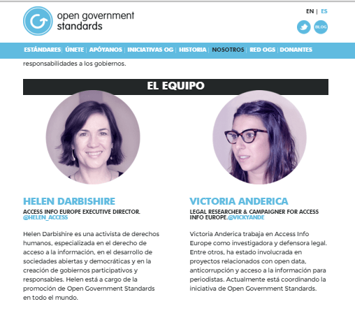 Open Government Standards