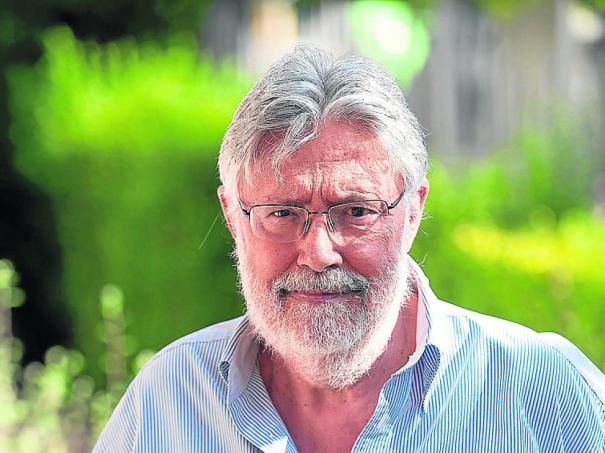 Luis Pomar, en Teruel, donde reside con su mujer, una turolense.